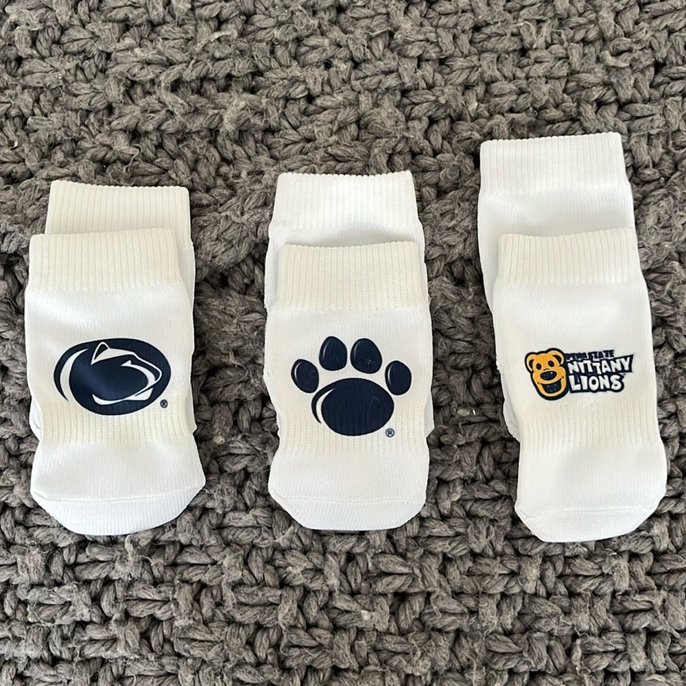 3 pairs of Penn State Socks